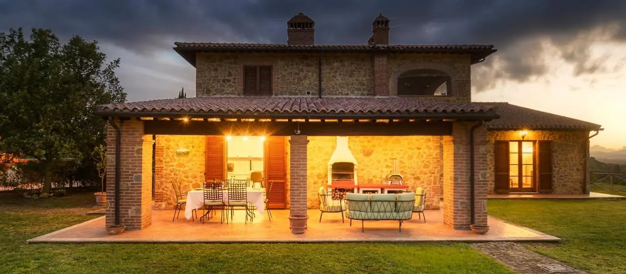 Casa Ora D'Oro - Panoramic Views / Pool / Private Garden Villa Trequanda